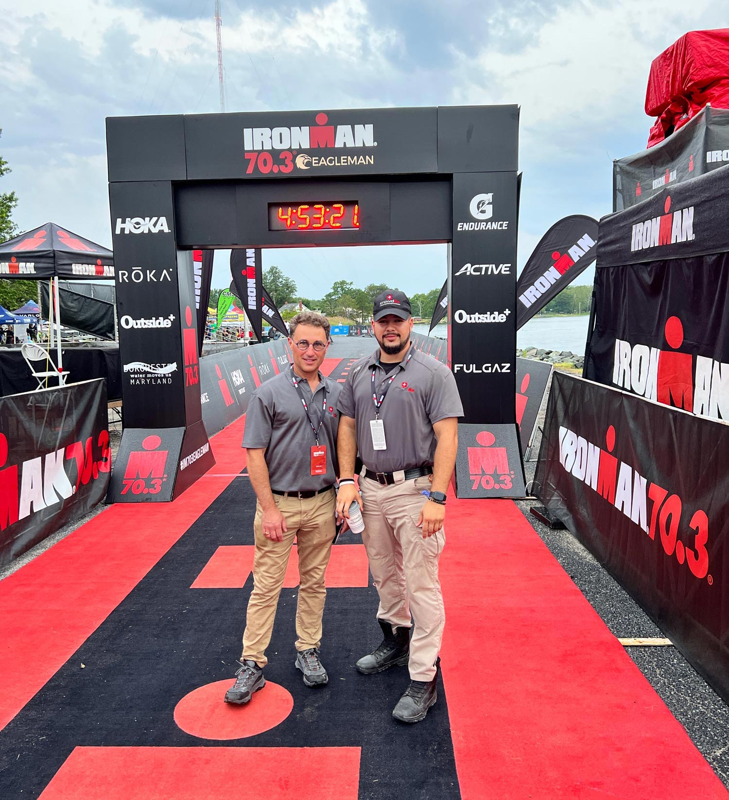 2 staff members at Ironman Maryland